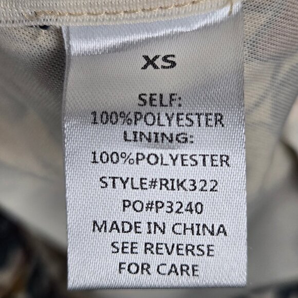 Roolee Size XS Earth Toned Floral Print A-Line Skirt Elastic Back Side Zip Lined - Picture 9 of 11